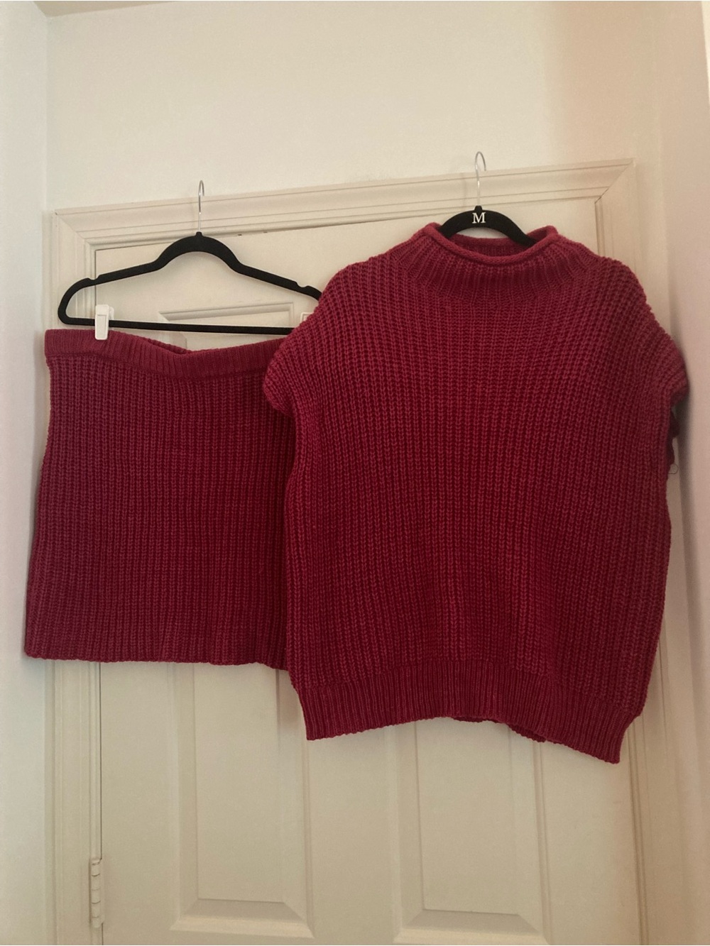 Eloquii Chunky Knit Short-Sleeve Sweater & Skirt Set